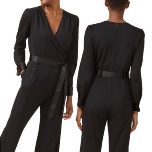 J. McLaughlin Dresses & Skirts - J McLaughlin Black Wrap jumpsuit with V-Neck